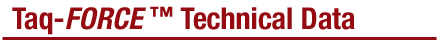 Taq-FORCE™ DNA Polymerases Technical Data